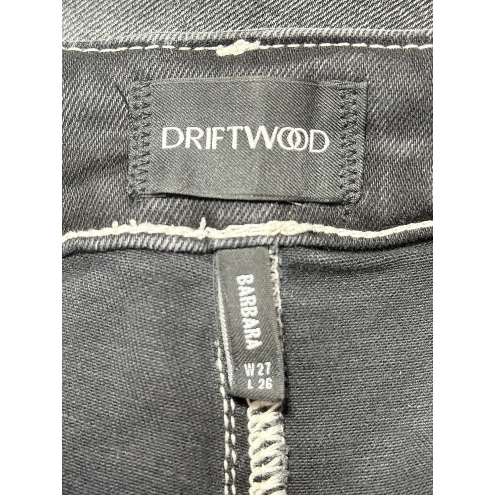 Driftwood Barbara Ravishing Rosettes Wide Leg Barrel Jeans, Size 27 - Picture 9 of 11